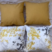 Pack de 4 almohadones 2 habano 2 arbol 